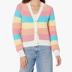 English Factory Size Large Rainbow Cardigan